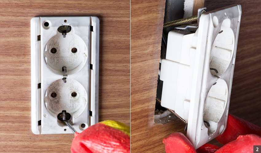 콘센트 플레이트 분리