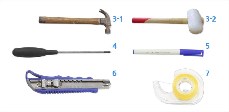 벽 종류별 못 박는 방법 및 못의 종류 이미지 3