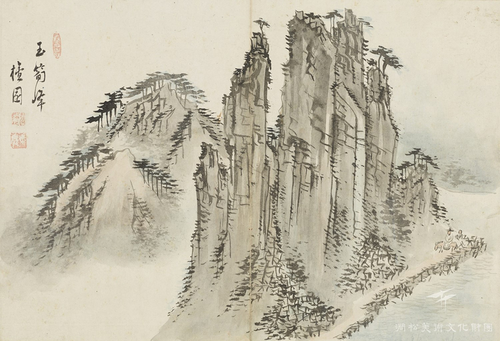 김홍도, <옥순봉 />, 지본담채, 간송미술관 소장