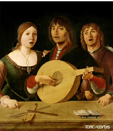 이탈리아 화가 로렌초 코스타가 그린 [콘서트], 1485-1495이탈리아는 오랫동안 서양문화의 중심지였다
