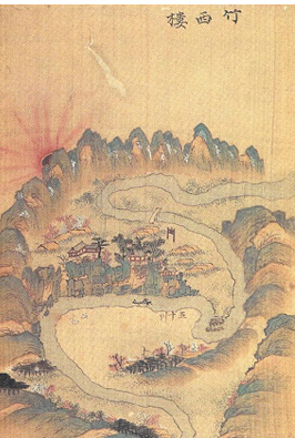 ‘죽서루와 오십천’ 정철의 [관동별곡]에 소개된 관동팔경 가운데 하나로 죽서루에서 내려다보는 오십천 경관과 강 건너에서 바라보는 죽서루와 절벽부의 경관이 매우 뛰어나다. <출처: 문화재청 국가문화유산포털>